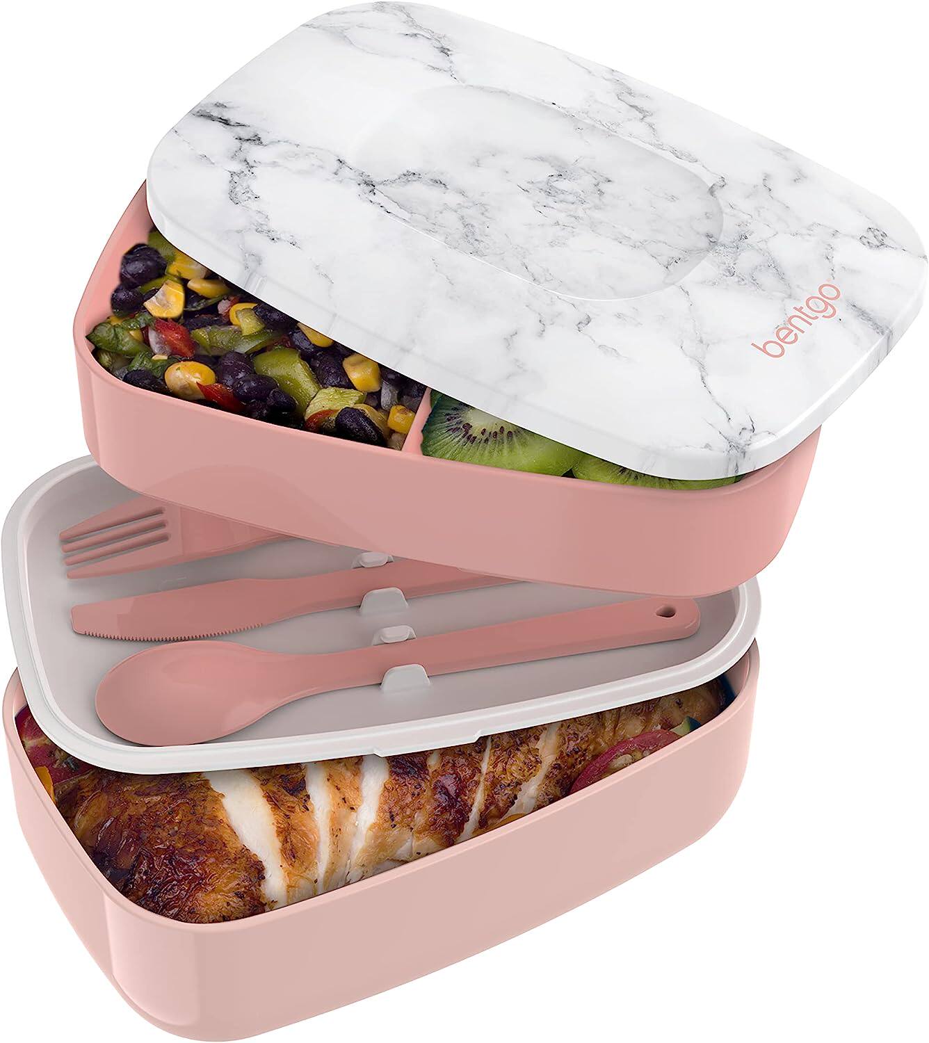 美国代购Bentgo Classic Lunch Box 一体式可堆叠午餐盒保温盒
