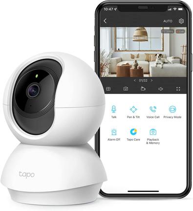 美国代购TP-Link Tapo 2K Pan Tilt Security Camera C210 摄像头