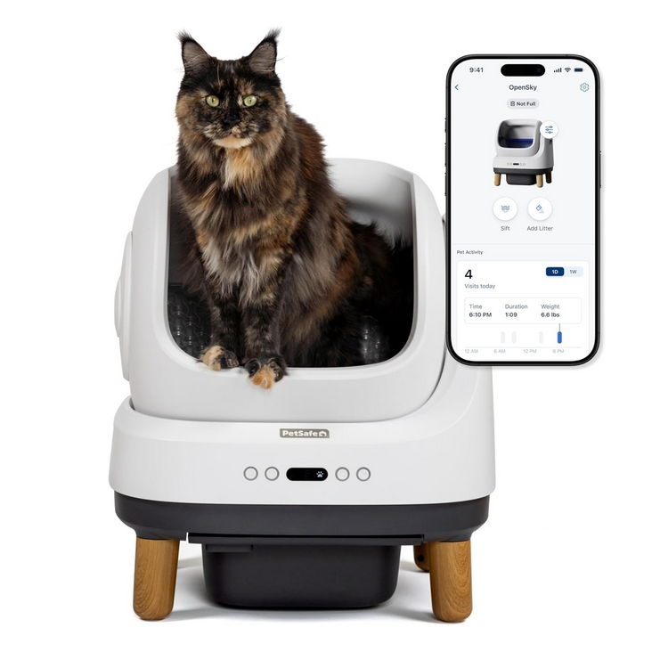 美国代购 PetSafe Cat Litter Box高级气味控制自动自清洁猫砂盒