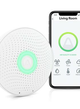 美国代购 Airthings 2930 Wave Plus 智能氡和空气质量监测器
