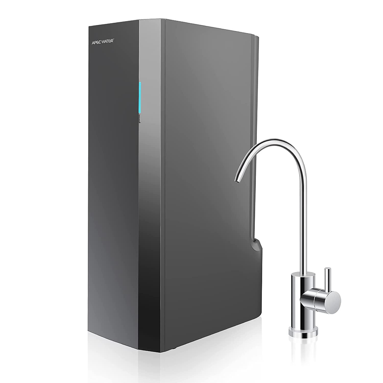 美国代购APEC RO Water Filter System 无罐反式净水器2:1净水率