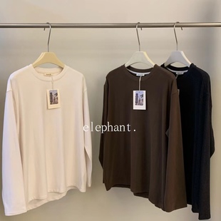 经典秋冬新品韩国elephant黑科技蛋白绒发热打底T恤磨毛长袖t均码