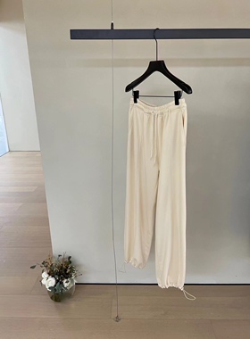 秋冬新品韩国verso百搭运动裤松紧腰直筒可收脚卫裤均码显瘦