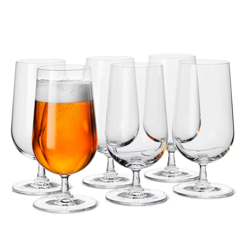 丹麦rosendahl玻璃啤酒6件0.5L