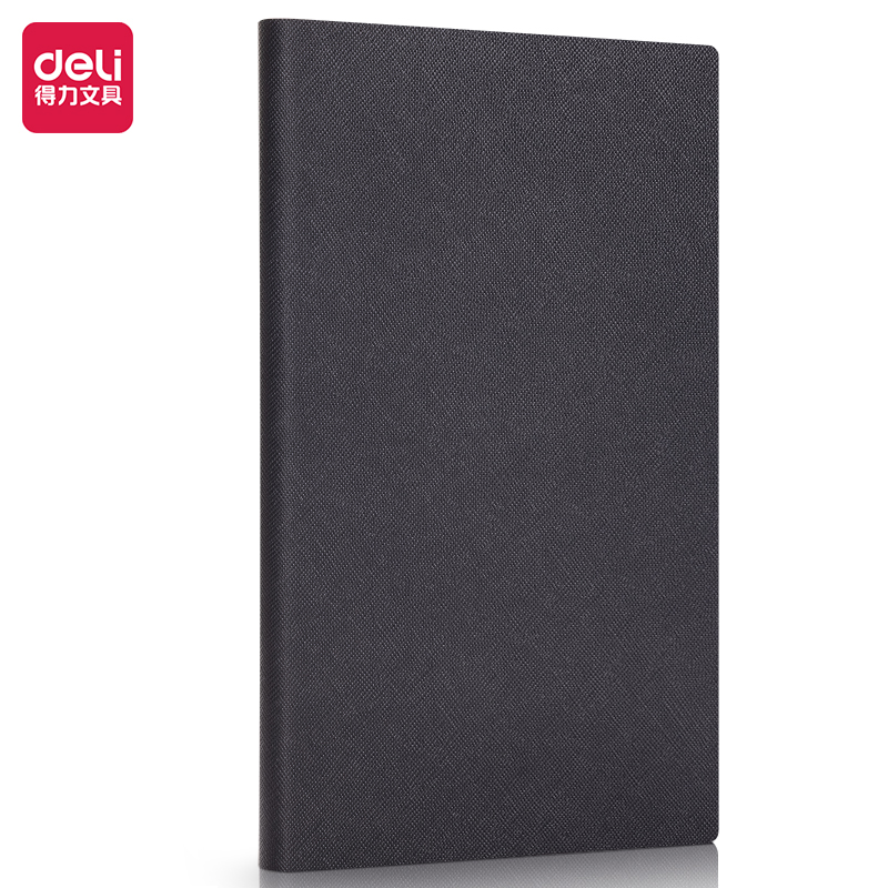 得力pvc记事本复古本皮面本