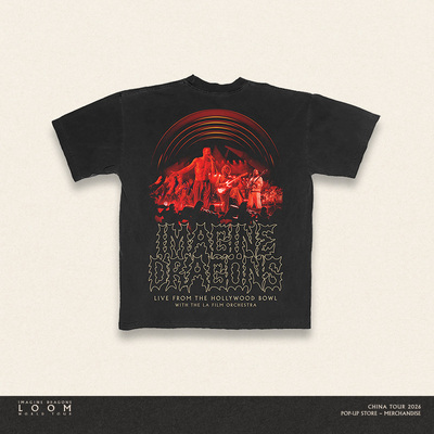 【梦龙乐队官方周边】短袖T恤-LIVE AT HOLLYWOOD BOWL TEE