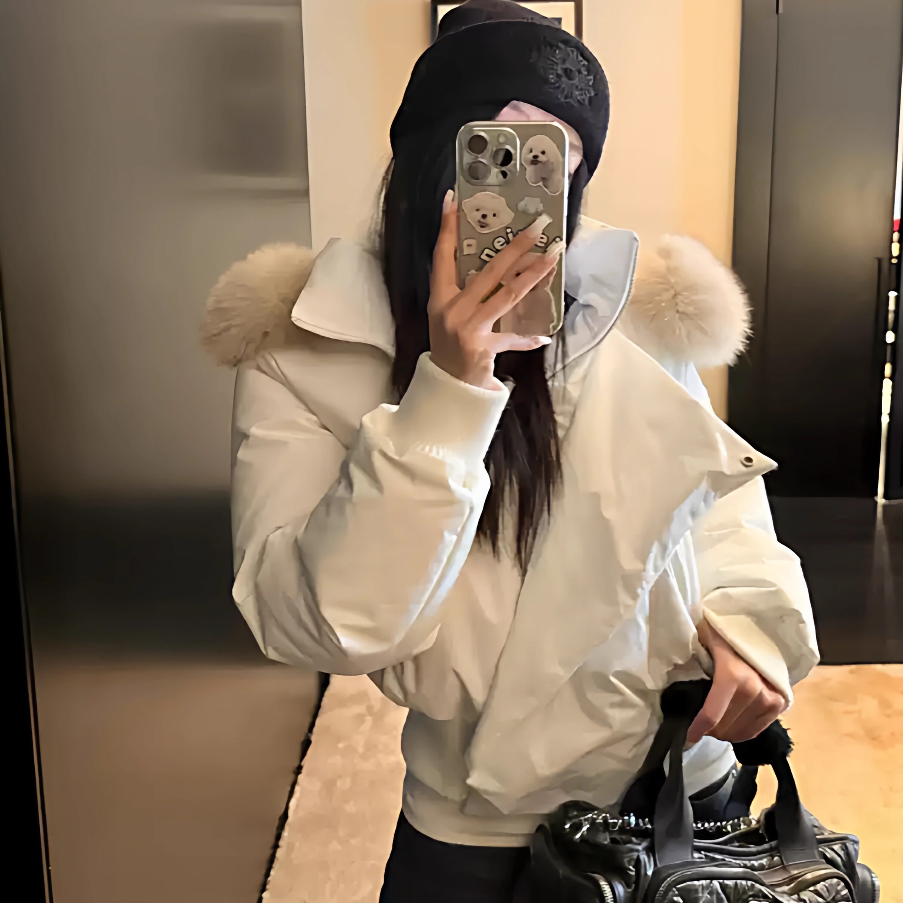 韩版白色狐狸毛领90白鸭绒羽绒服女冬季新款小个子加厚保暖外套潮,女装/女士精品,羽绒服,淘宝优惠券,粉丝福利购,淘宝优惠卷