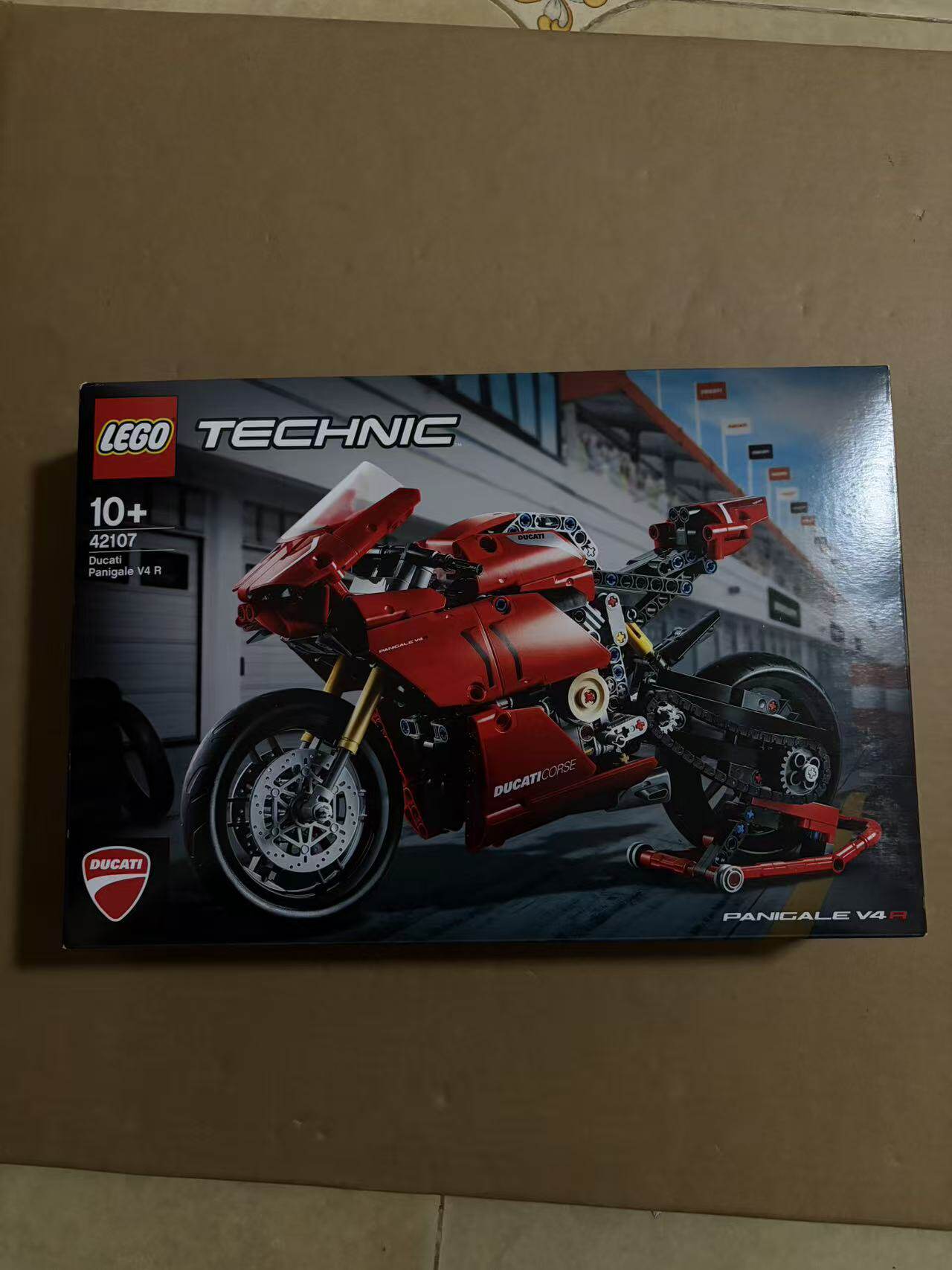 LEGO Lego 42107 Мотоцикл Ducati Механическая группа Модель строительного блока Взрывной подарок Хороший продукт Собранные строительные блоки Изображение 1