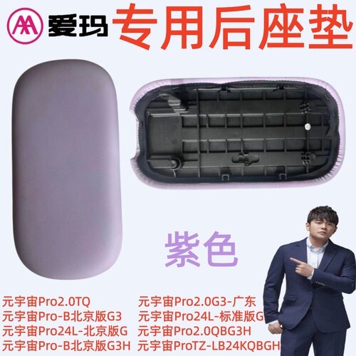 元宇宙Pro-B北京版G3爱玛电动车元宇宙ProTZ-LB24KQBGH紫色后座垫