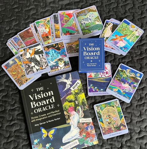 现 送袋 进口vision board oracle 愿景神谕卡 夫妻塔罗同艺术家