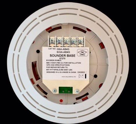 爱德华智能探测器扬声器底座siga-ab4g蜂鸣器底座 音响底座