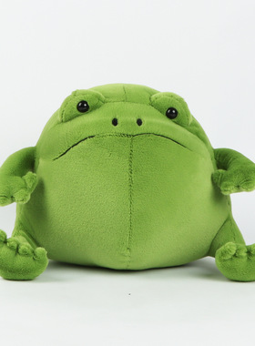 跨境亚马逊热销2026爆款公仔丑萌青蛙毛绒玩具雨蛙抱枕卧室摆件