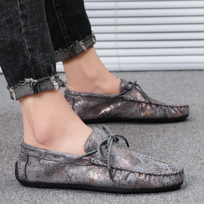 豆豆鞋男2023新款夏季男鞋百搭潮流休闲鞋懒人精神小伙鞋子男潮鞋