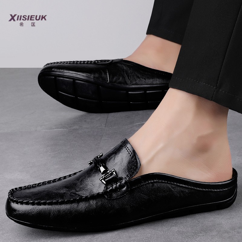 3738小码半托豆豆鞋男潮流