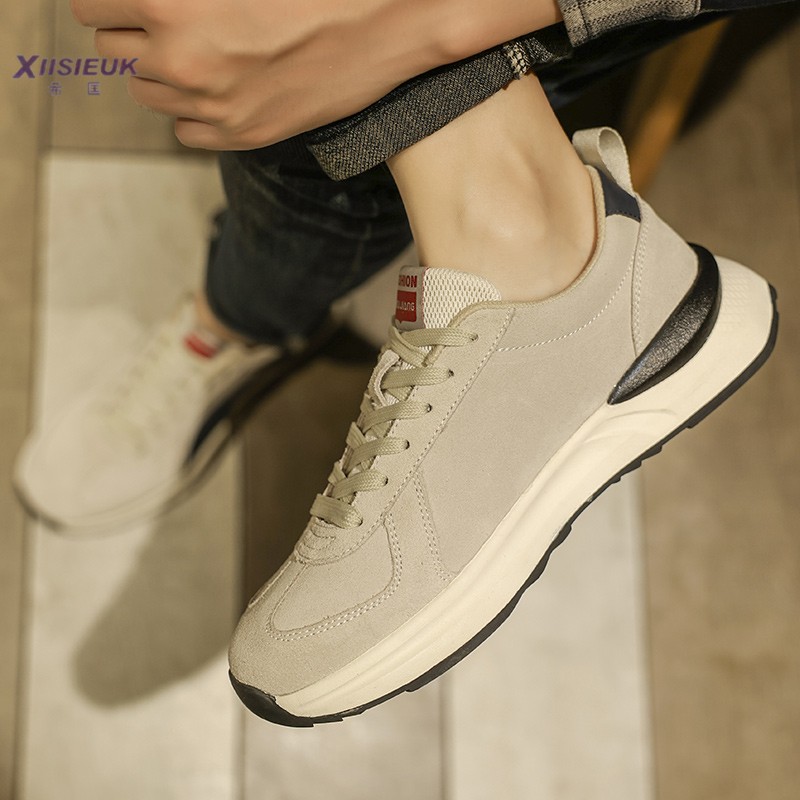 2025新款潮流牛翻毛皮德训鞋