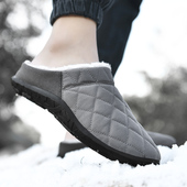 拖鞋 男45冬季 保暖46可外穿加肥加大47防水软底男士 48特大码 棉拖鞋