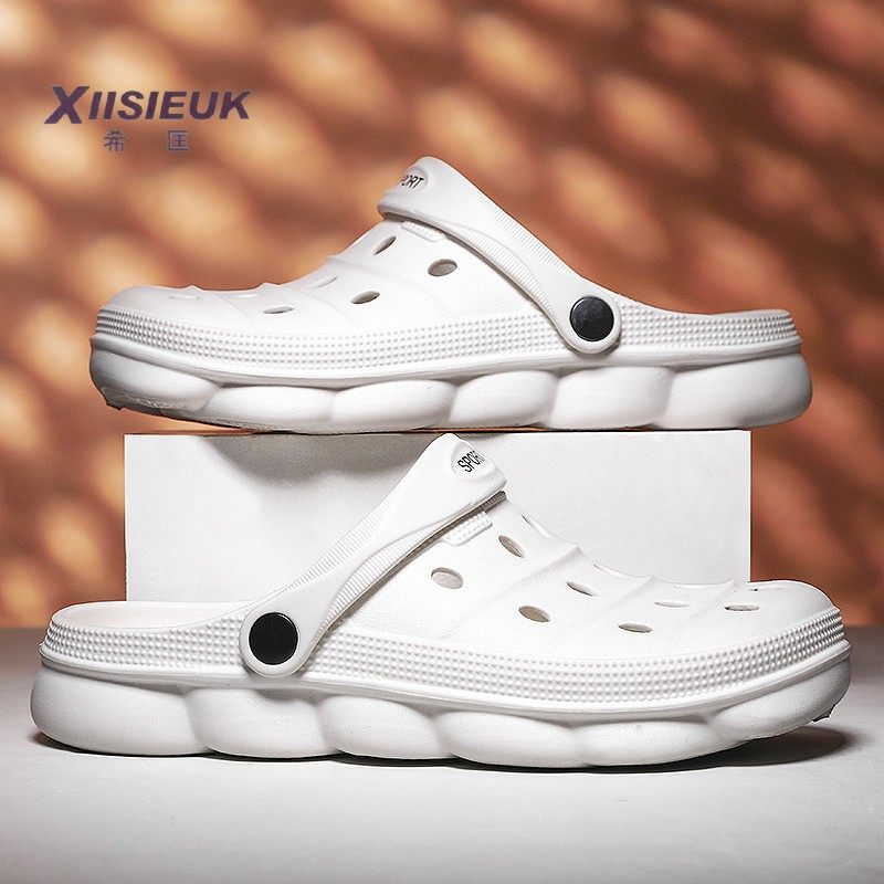 踩屎感包头半拖鞋外穿手术室拖鞋