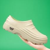 医院医生上班专用防滑护士厚底包头洞洞鞋 3738小码 手术室拖鞋 无孔