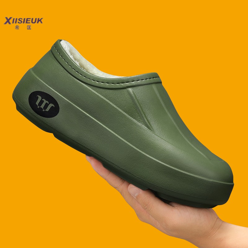 加绒手术室洞洞鞋厚底增高