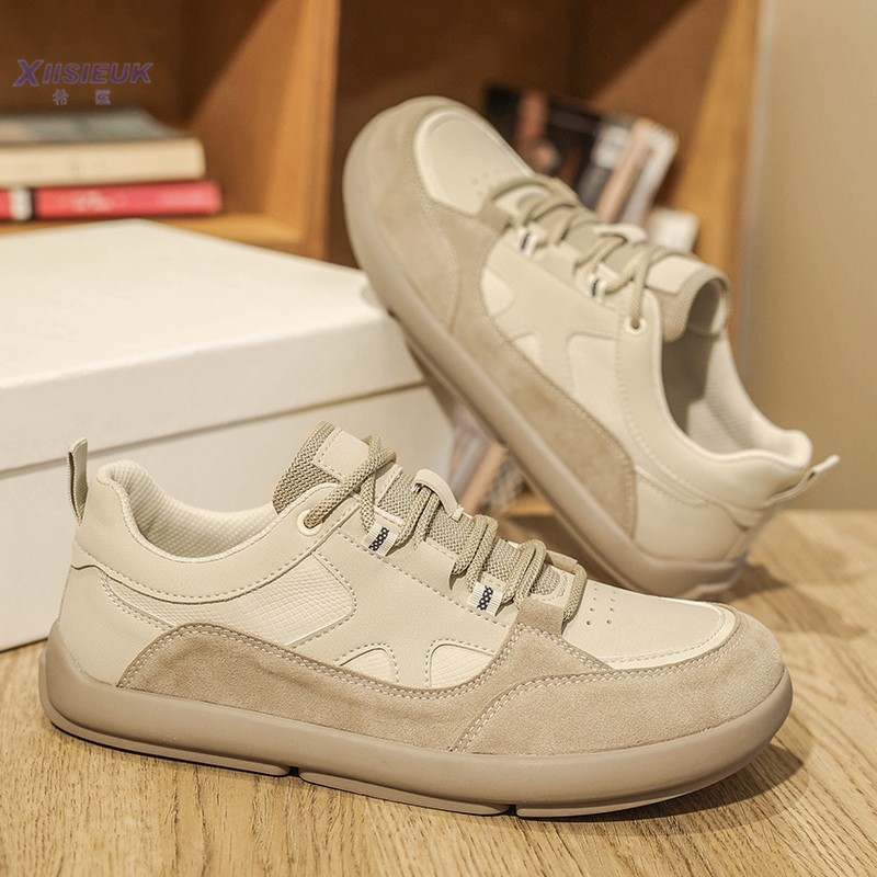 秋冬2025新款男士板鞋鞋头加宽