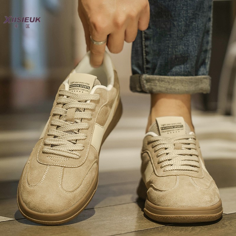 复古男士杏色韩版潮流秋冬季