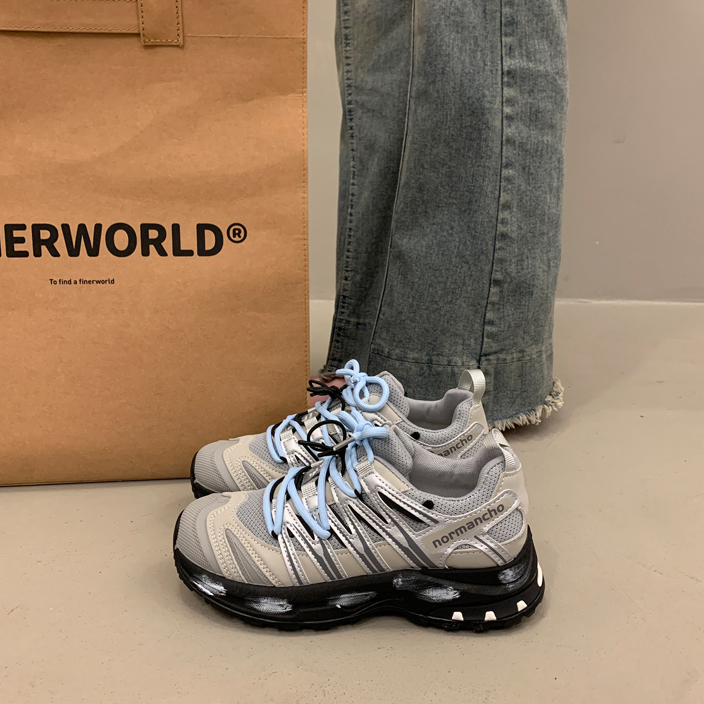 爆款厚底老爹鞋女增高显脚小2026超火新款春秋轻便运动休闲阿甘鞋