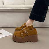 乐福玛丽珍鞋 超火增高厚底勃肯鞋 春秋季 2026新款 女小个子松糕单鞋