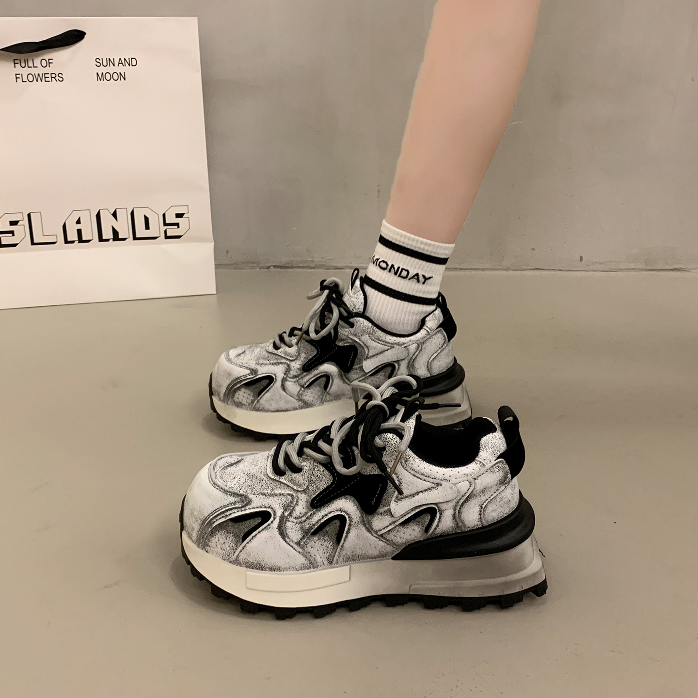 欧洲站爆款老爹鞋女小个子运动鞋