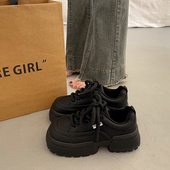 女春季 休闲运动鞋 松糕增高板鞋 爆款 2026新款 高级感百搭厚底小白鞋