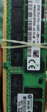 原装HP 805351-B21 819412-001 809083-091 32G DDR4 2400REG内存