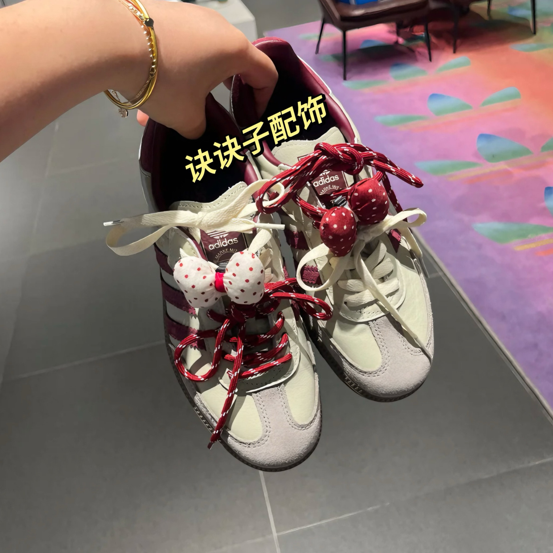 蝴蝶花朵鞋扣DIY可拆卸图片