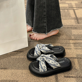 新款 配裙子 子2026年夏季 女仙女风厚底罗马鞋 高级感凉拖外穿 凉鞋