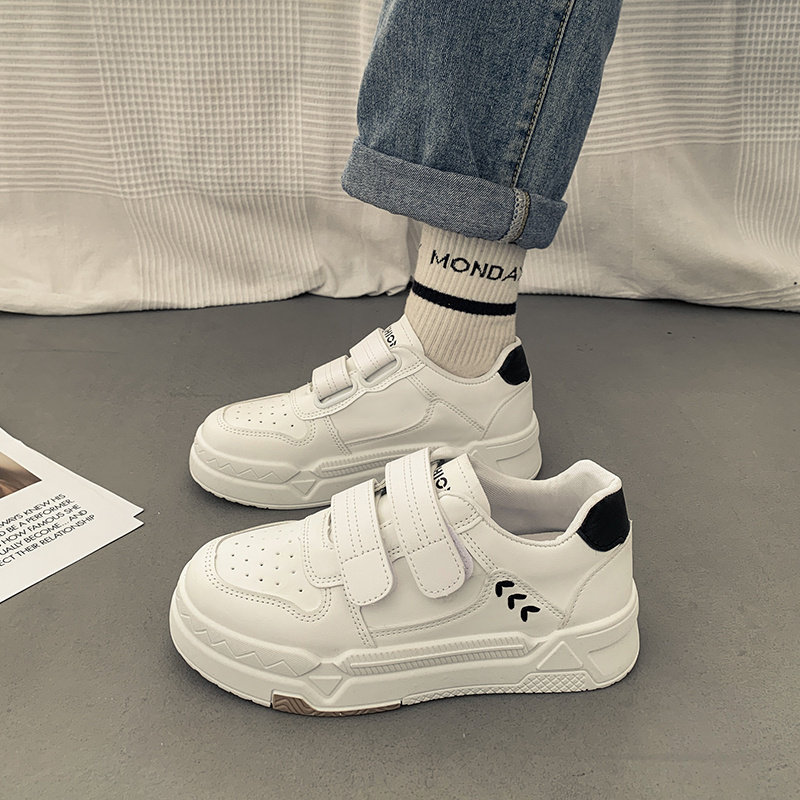 魔术贴奶fufu小白鞋女鞋2025春秋新款百搭休闲运动鞋厚底麦穗板鞋,女鞋,帆布鞋,淘宝优惠券,粉丝福利购,淘宝优惠卷