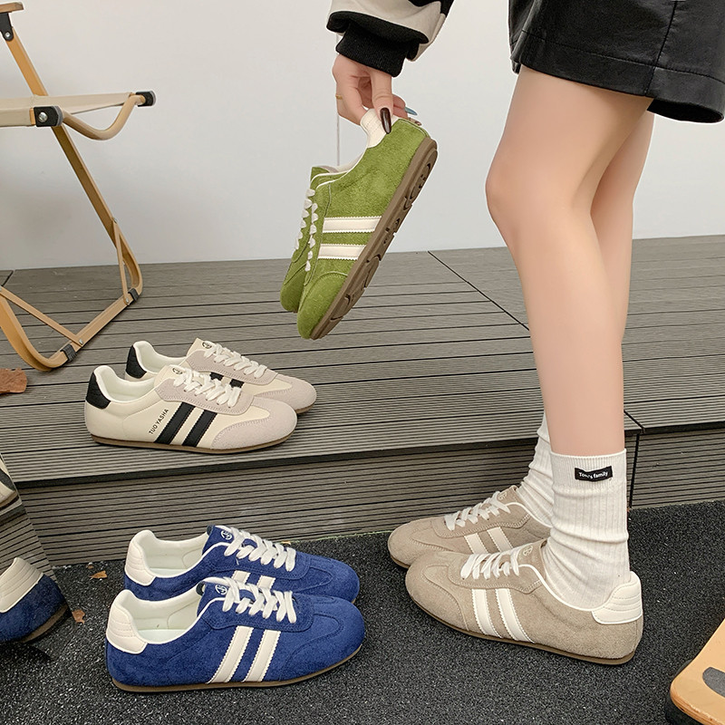 复古百搭软底休闲德训鞋女款2026春季新款平底轻便阿甘跑步运动鞋,女鞋,德训鞋,淘宝优惠券,粉丝福利购,淘宝优惠卷