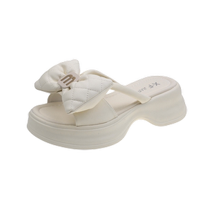 凉拖鞋女夏外穿2026新款厚底休闲防滑可爱沙滩凉鞋懒人时尚一字拖