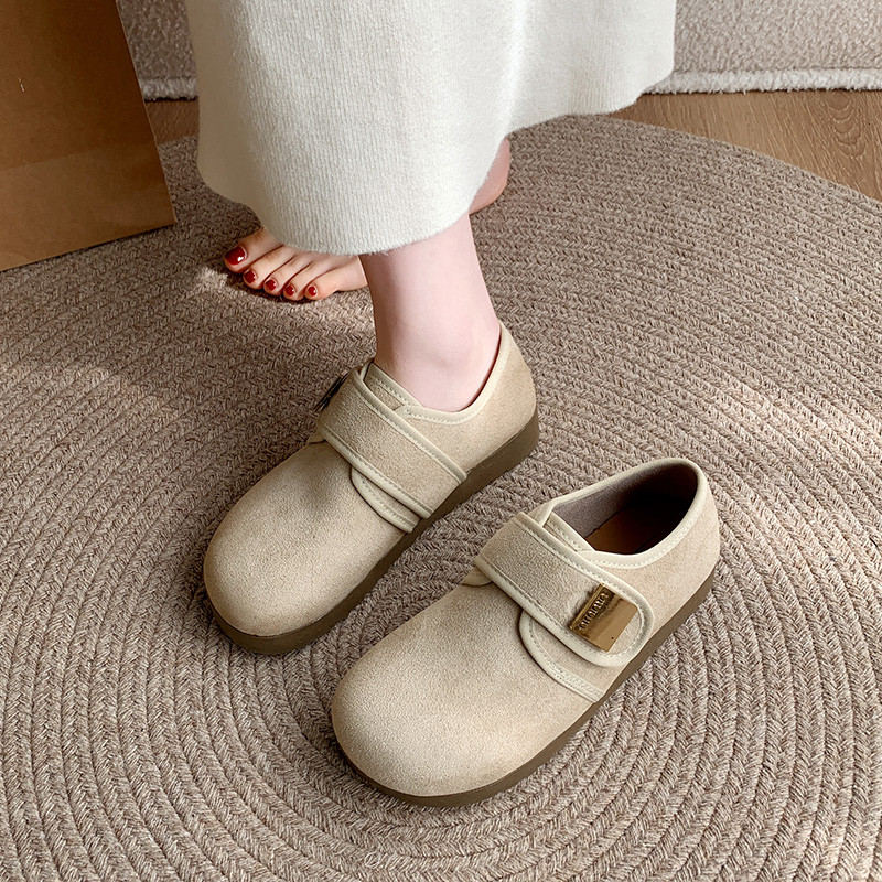 厚底全包勃肯鞋女2026新款春季复古魔术贴乐福鞋防滑轻便博肯单鞋,女鞋,勃肯鞋/软木鞋,淘宝优惠券,粉丝福利购,淘宝优惠卷