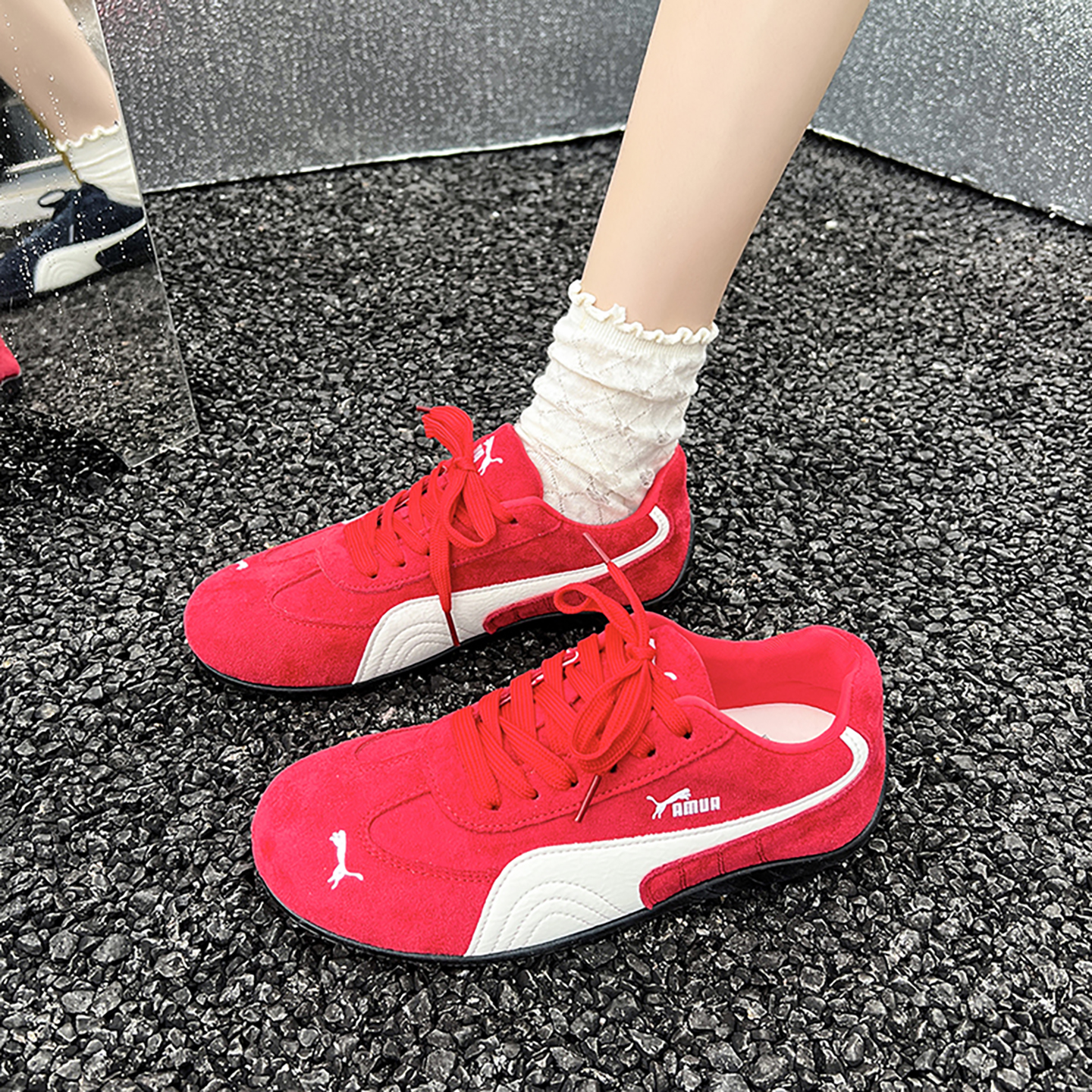 复古德训鞋女2025新款百搭休闲运动板鞋ins潮小众设计感阿甘鞋子