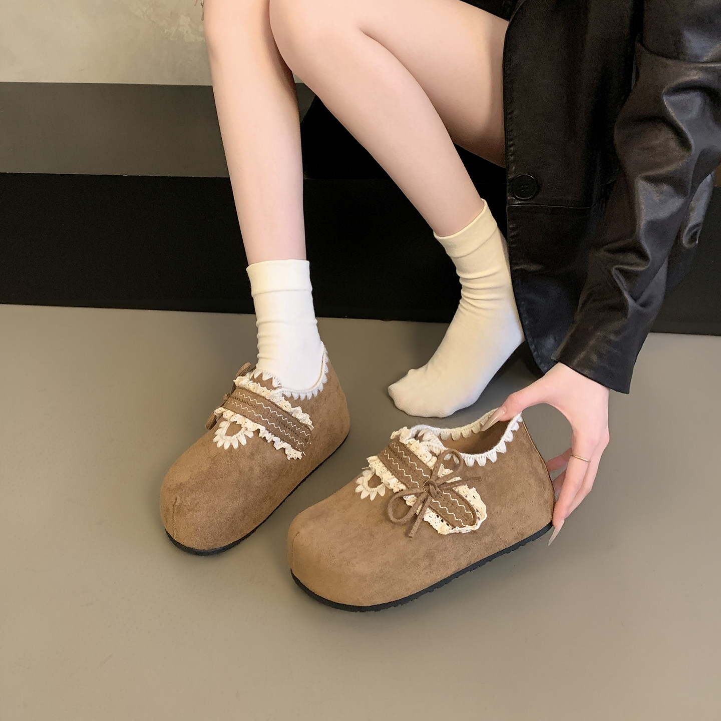 全包勃肯鞋女2026新款春季平底不累脚百搭外穿运动休闲单鞋一脚蹬,女鞋,勃肯鞋/软木鞋,淘宝优惠券,粉丝福利购,淘宝优惠卷