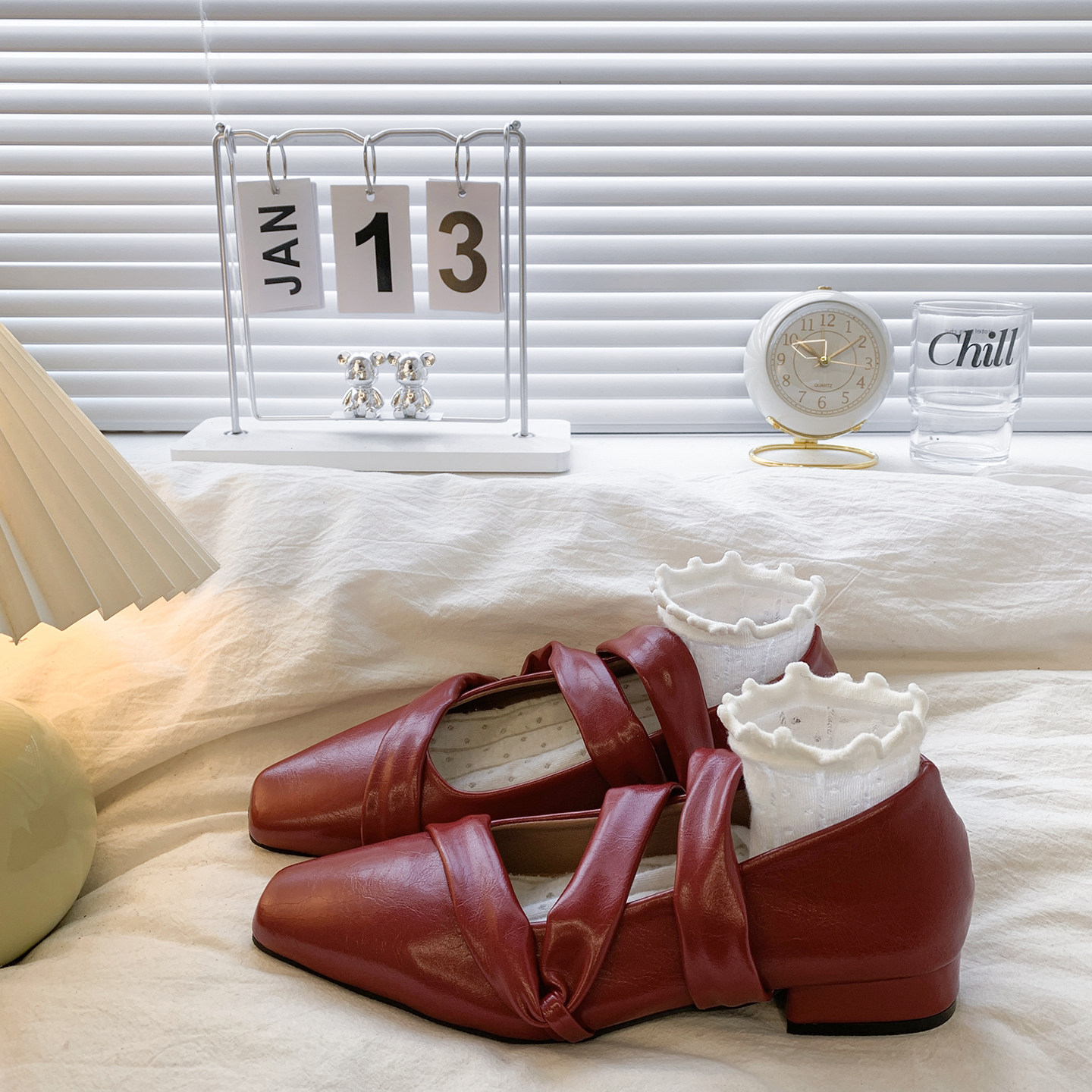 复古软皮单鞋女黑色芭蕾舞鞋新款平底乐福鞋软底舒适皮鞋玛丽珍鞋,女鞋,浅口单鞋,淘宝优惠券,粉丝福利购,淘宝优惠卷