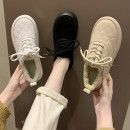 韩版毛毛鞋女2025冬季新款时尚百搭加绒一脚蹬豆豆保暖棉鞋乐福鞋
