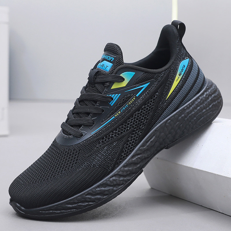 春秋老北京布鞋男鞋运动休闲透气网面健步鞋中老年爸爸防滑跑步鞋