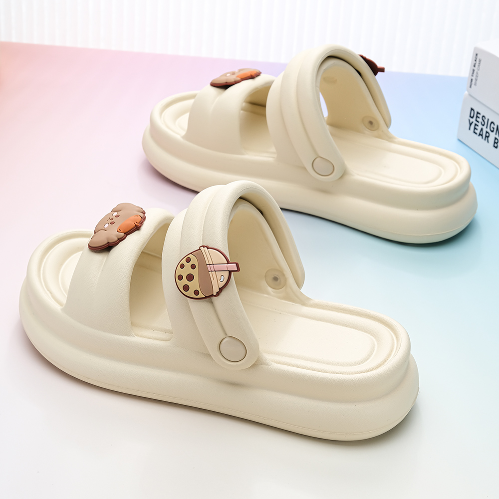 仙女风防滑沙滩松糕凉鞋女