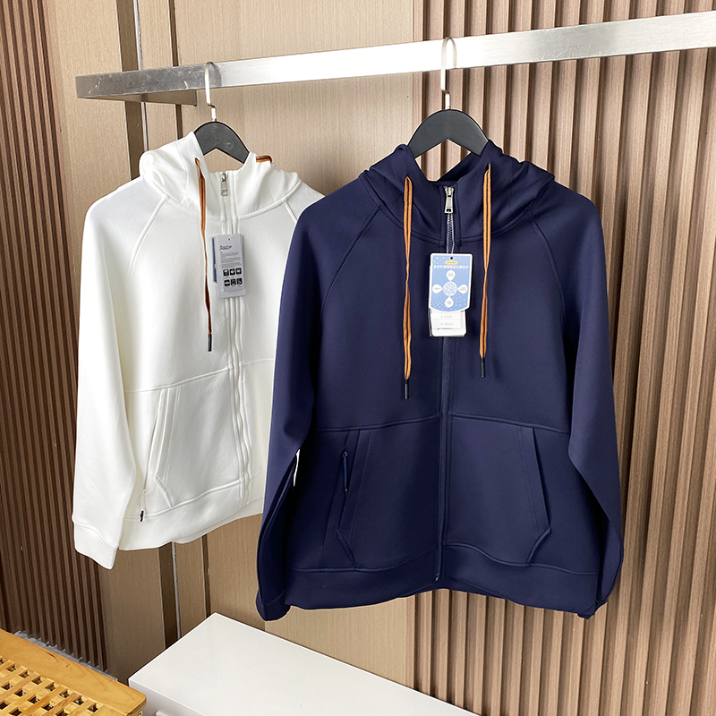 日系潮流空气层开衫卫衣外套男