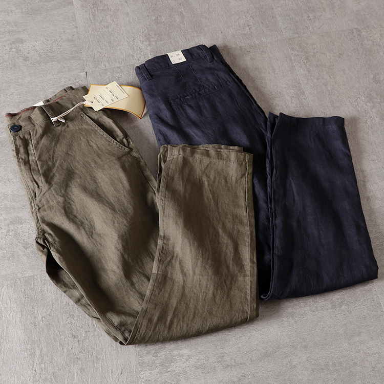 315 100%天然亚麻  夏季舒适款 男士休闲小直筒修身亚麻休闲裤在类目 男装, 休闲裤中 - 来自Buy2taobao.com提供专业的淘宝代购服务