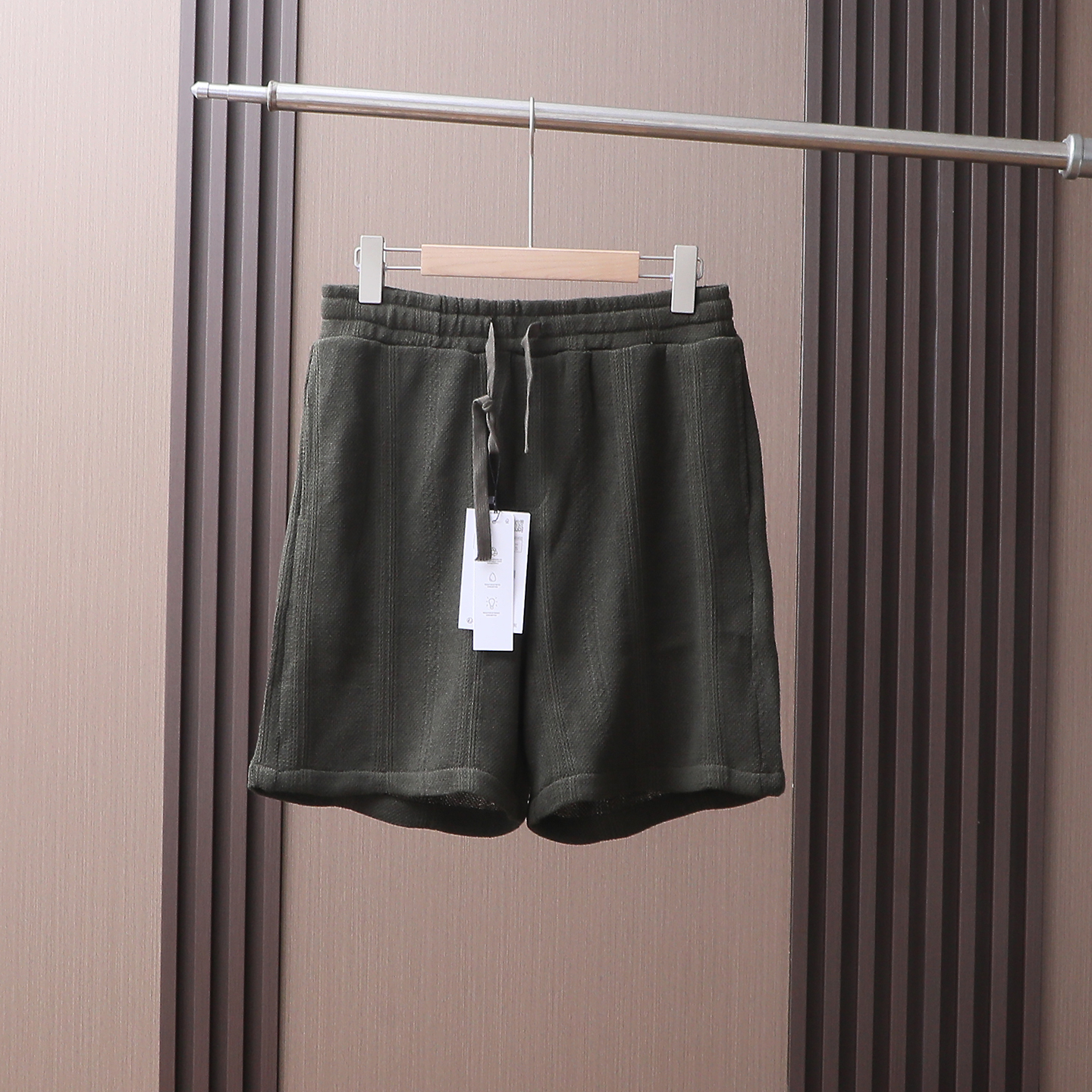 凉感针织提花舒适透气五分短裤