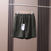 柜319 凉感针织提花舒适透气夏季 男士 出口订单 休闲五分短裤 潮