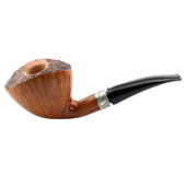 Anatra意大利鸭子烟斗大师手工石楠木Fiammata火焰纹银圈2Eggs