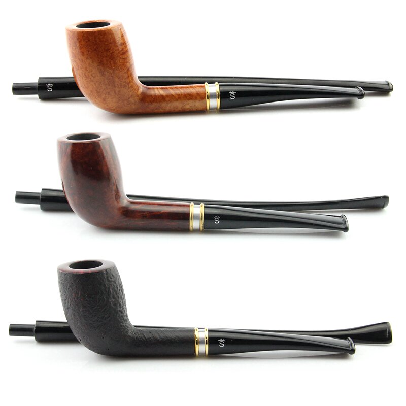 进口丹麦stanwell史丹威石楠木烟斗安徒生阅读斗1号长短双嘴3mm