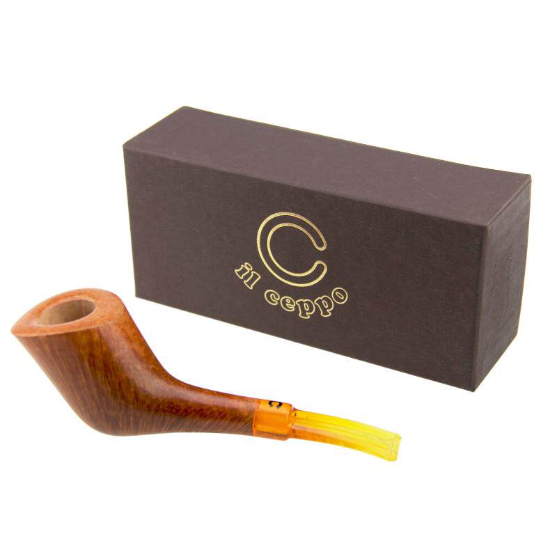 现货实拍意大利IL Ceppo纯手工烟斗石楠木烟斗精美火焰纹3mm烟道