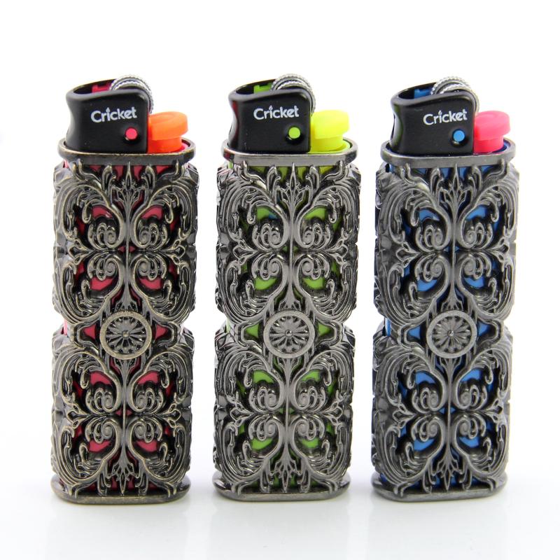 cricket草蜢打火机镂雕金属套